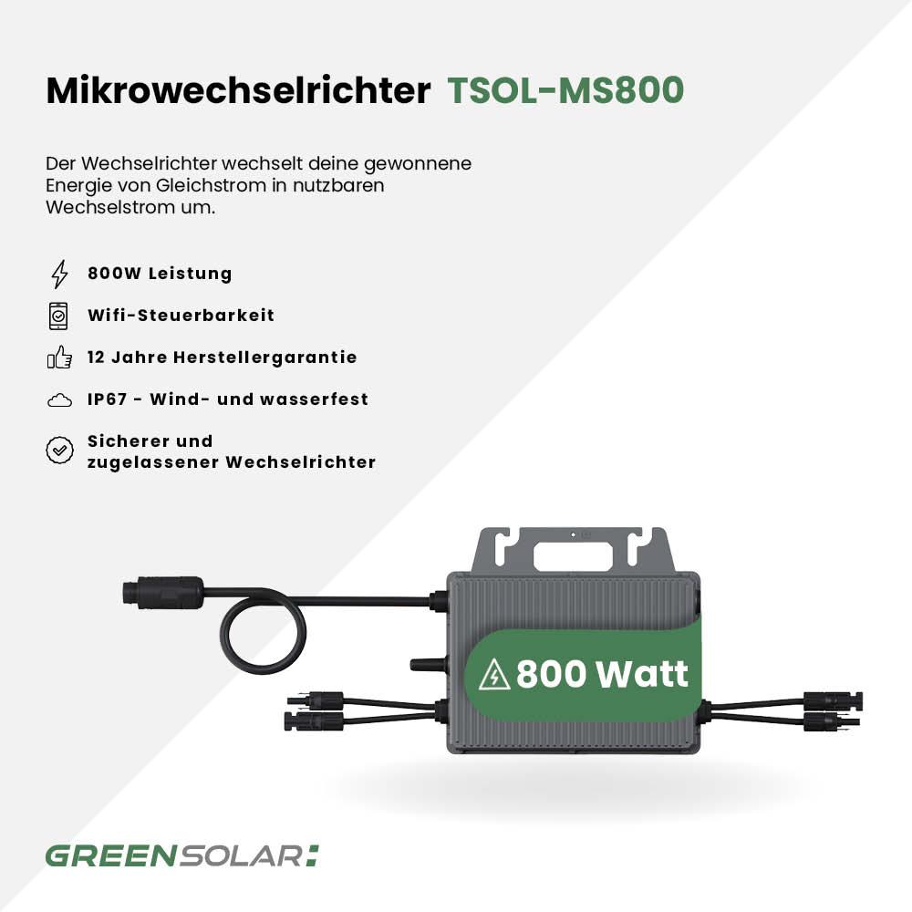 TSUN Mikrowechselrichter 800W mit Wifi (TSOL-MS800)