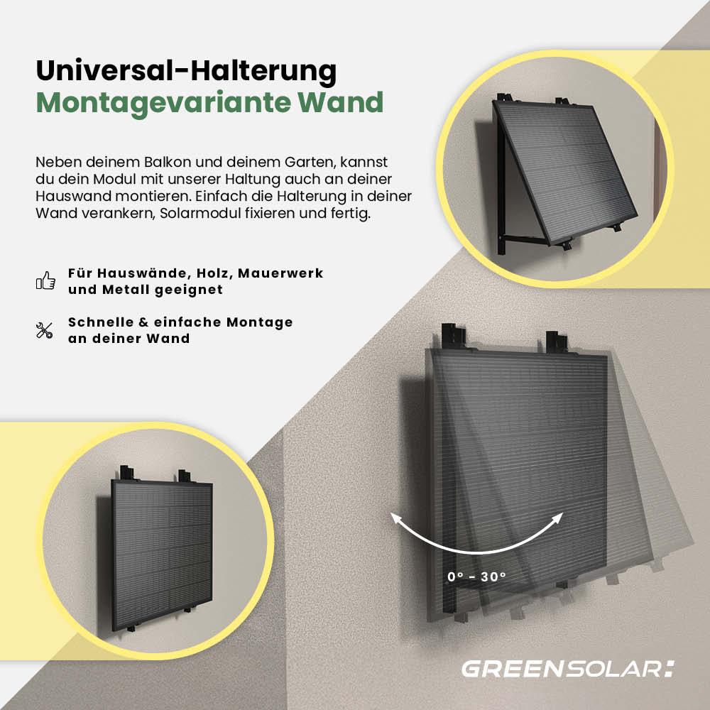 Balkonbefestigung für 1 Modul