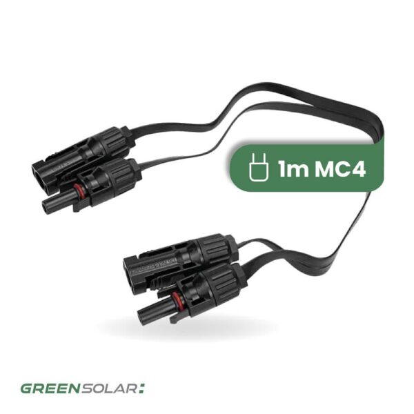 Flachbandkabel MC4-kompatibel 1m