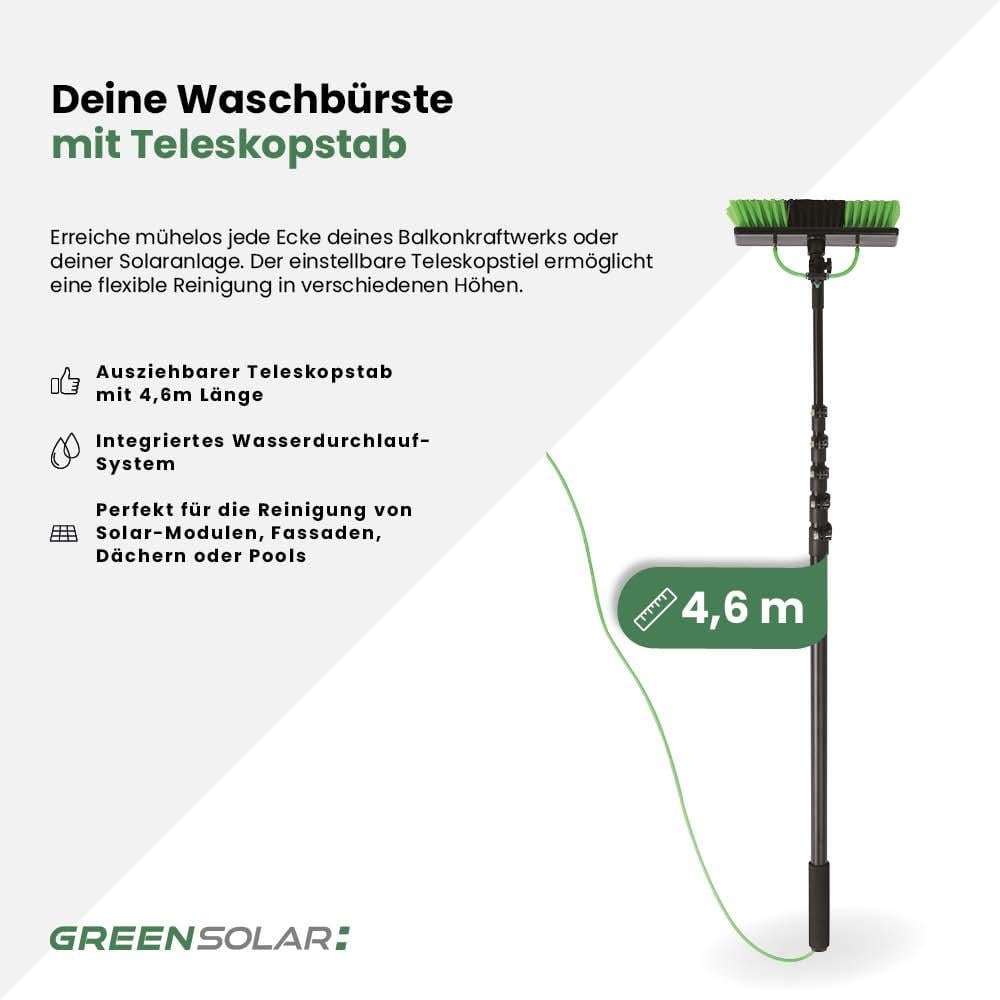 Waschbürste mit Teleskopstab 4,6m