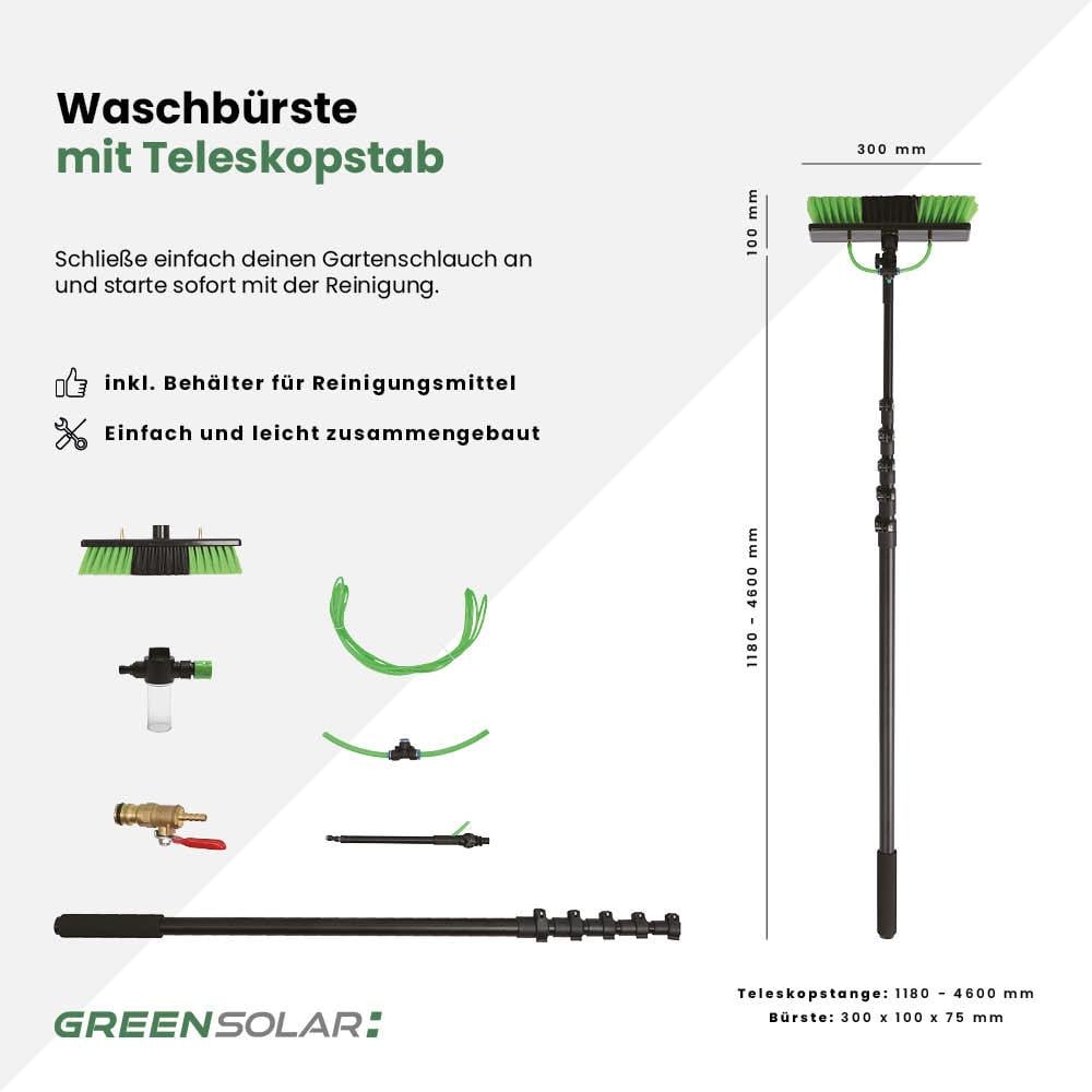 Waschbürste mit Teleskopstab 4,6m