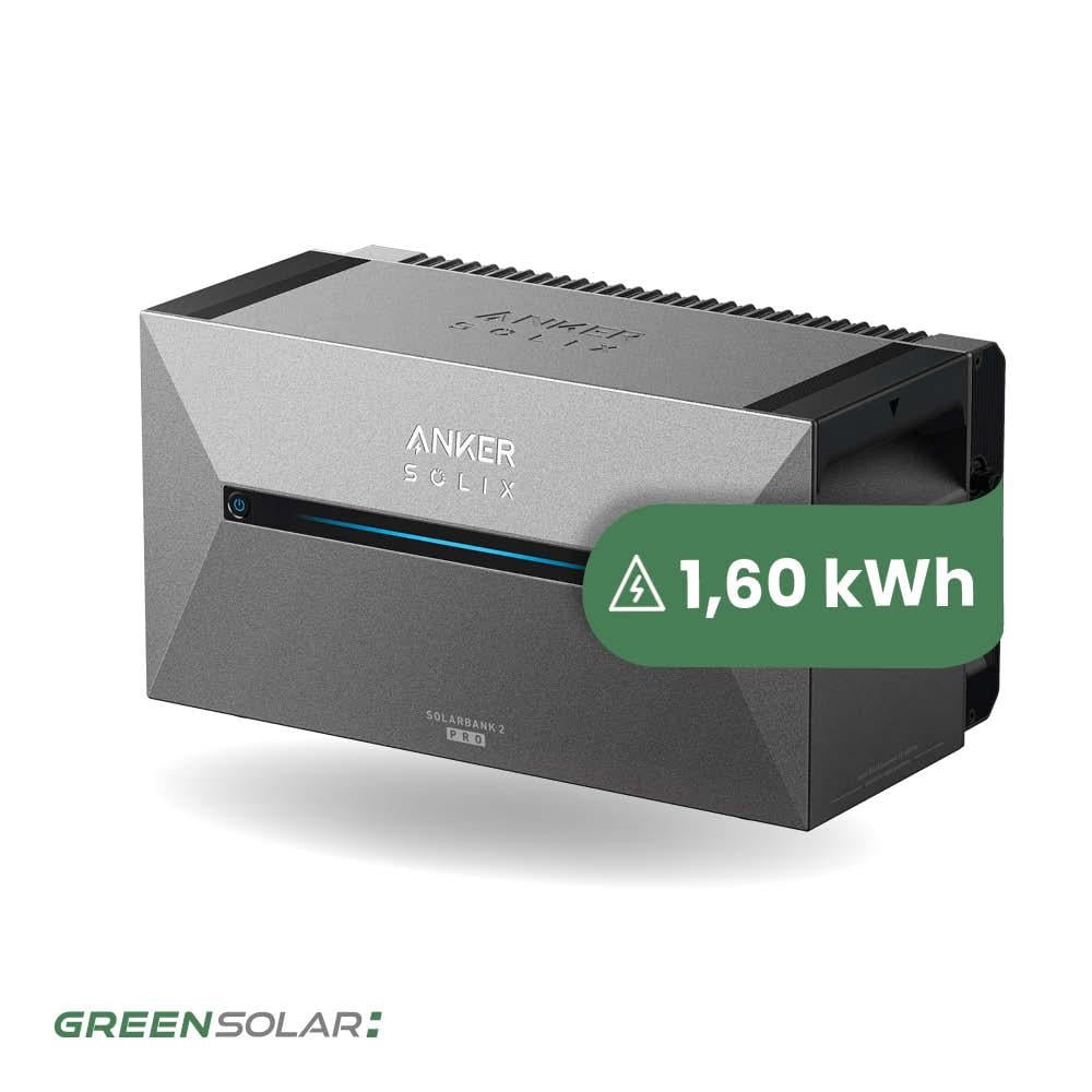 Balkonkraftwerkspeicher 1,60kWh "Anker SOLIX Solarbank 2 E1600 Pro"