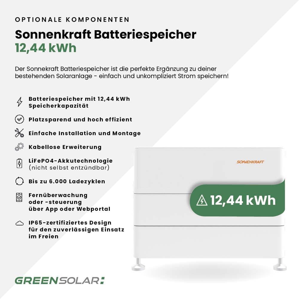 Solarzaun ”premium line” (Quermontage)