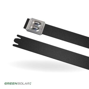 Edelstahlkabelbinder 12 Stück schwarz