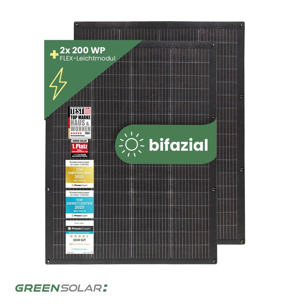 Solar-Modul 2 x 200Wp FLEX