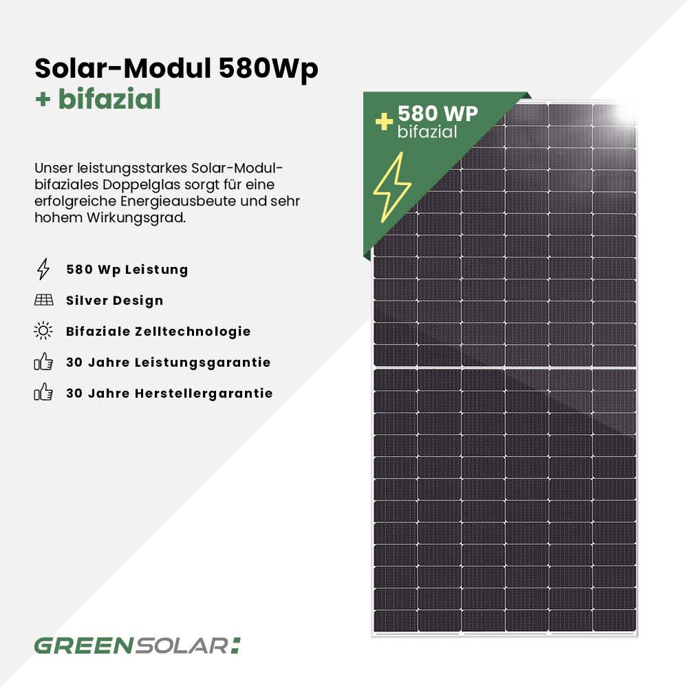 Solarmodul 580Wp Palette mit 31 Stück