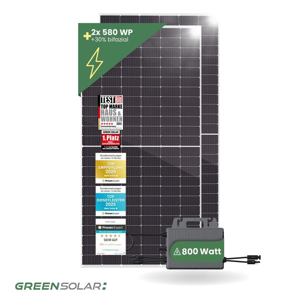 Solarkraftwerk Basic 1160/800 silver bifazial
