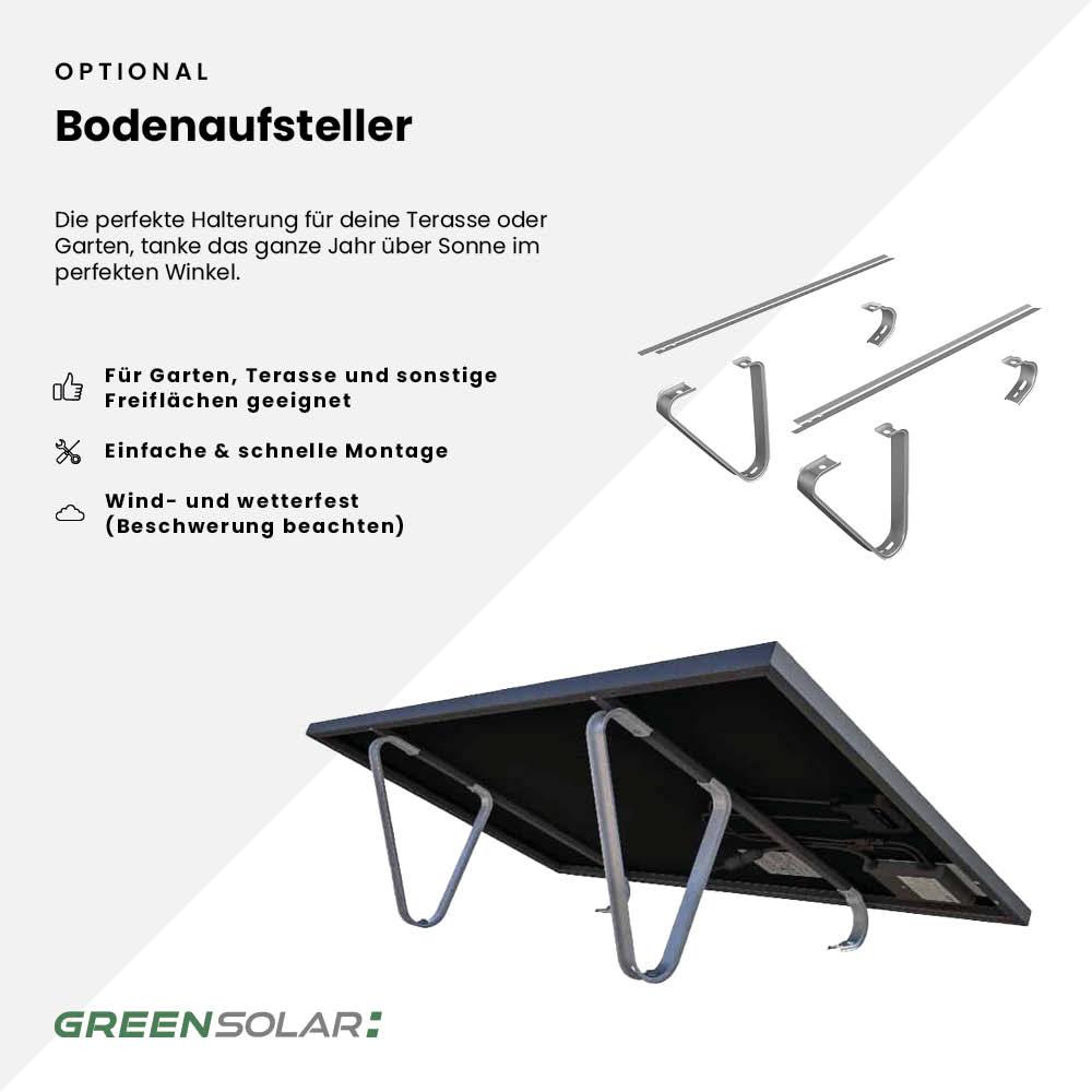 2x Sonnenkraftwerke 325/400W mit Balkonkraftwerkspeicher refurbished 2,24 kWh