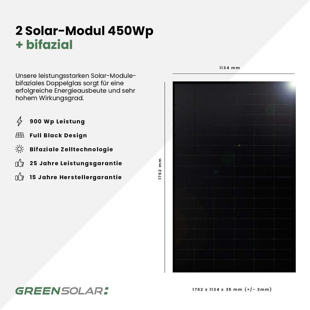 Kaminholzregal mit Balkonkraftwerk 900/800 black und Balkonkraftwerk-Speicher Anker Solarbank 3 E2700 inkl. Plane