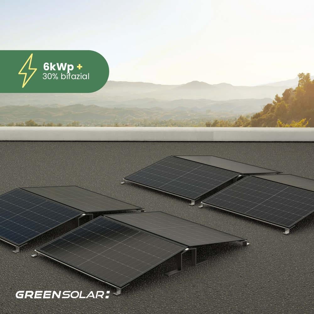 Solaranlage Flachdach 6kWp