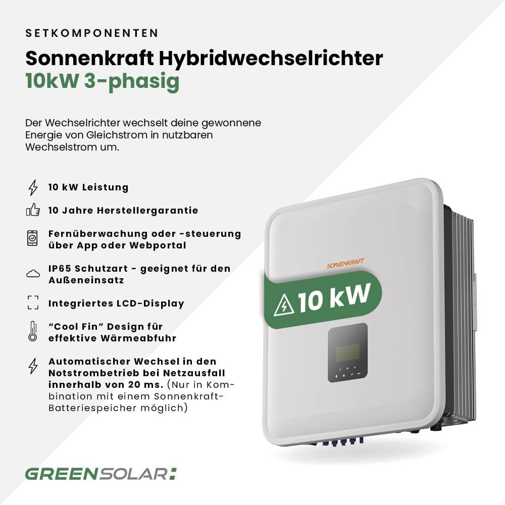 Solaranlage Ziegeldach 10kWp mit Speicher 11,52 kWh