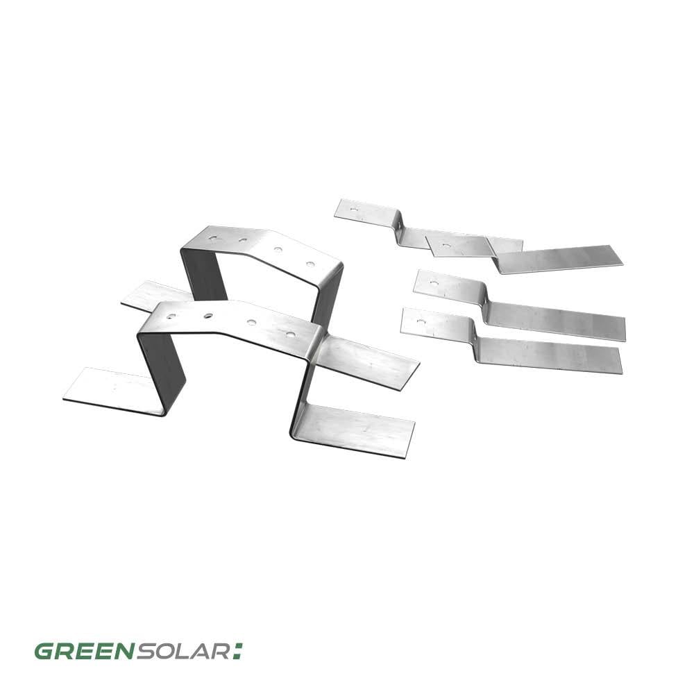 Flachdachaufsteller für 2 Module zur Doppelmontage