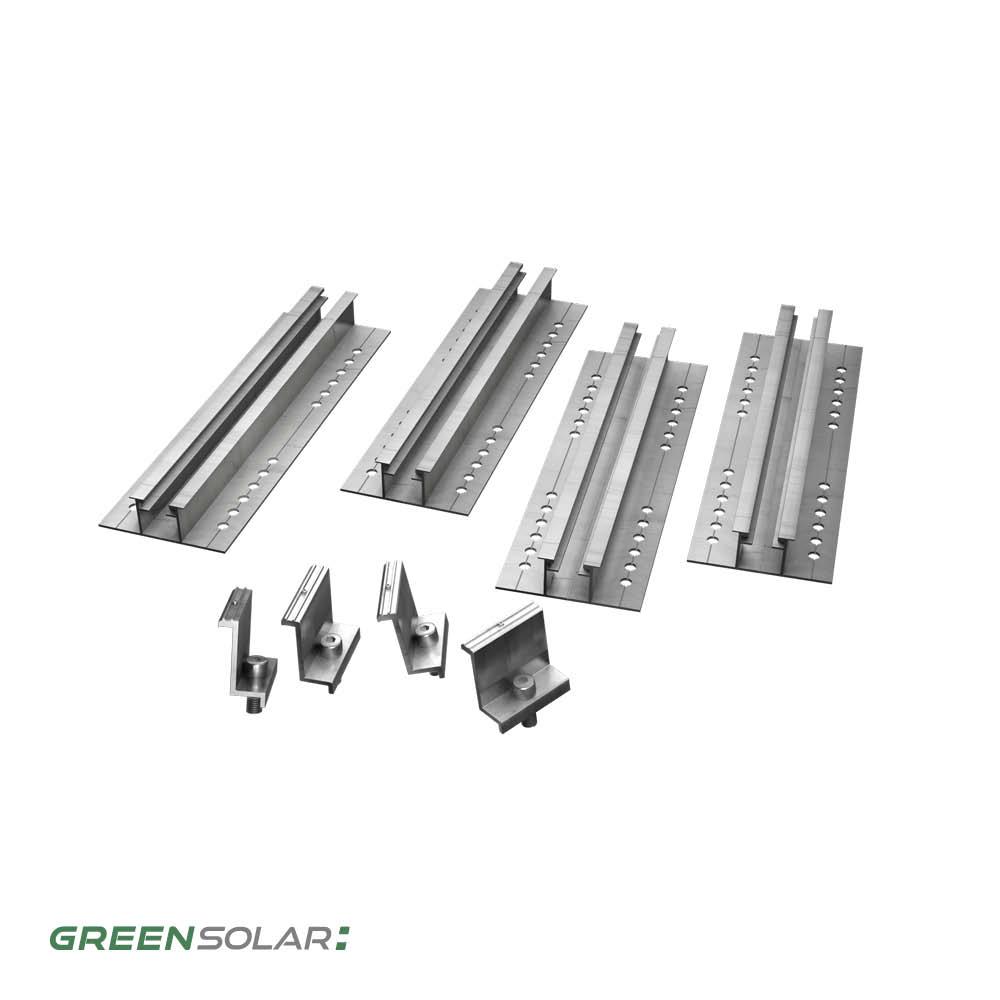 Wandbefestigung für 1 Modul zur Hochkant- oder Quermontage