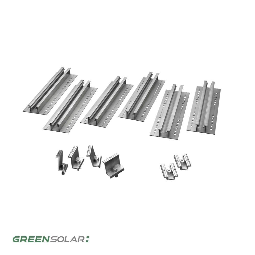Wandbefestigung für 2 Module zur Hochkant- oder Quermontage