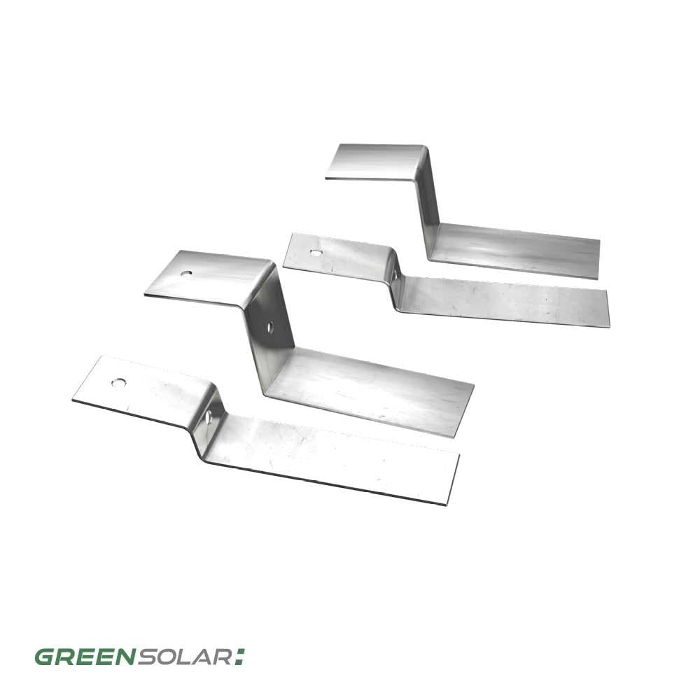 Flachdachaufsteller für 3 Module zur Einzelmontage