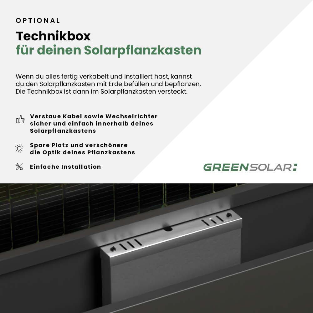 Solarpflanzkasten 840/800 Aluminium anthrazit