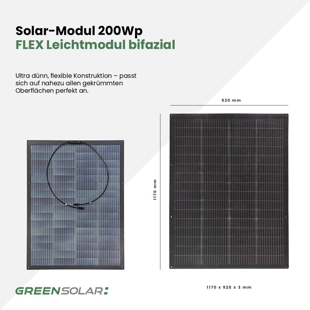 Balkonkraftwerk Flex 400/400 Set black/bifazial