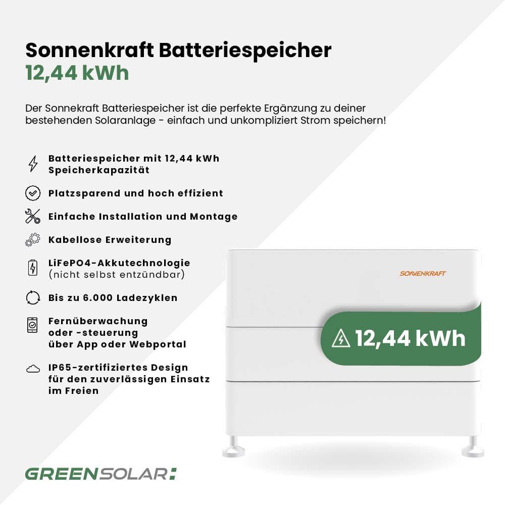 Sonnenkraft Batteriespeicher 12,44kWh