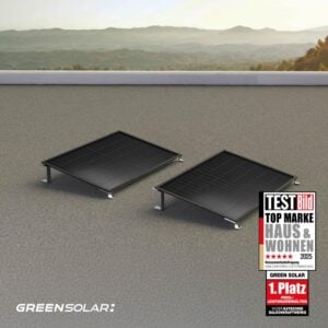 Balkonkraftwerk Flachdach 900/800 Einzelmontage