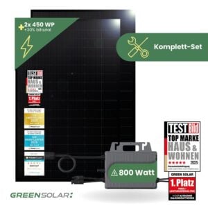 Balkonkraftwerk Basic 900/800 black bifazial