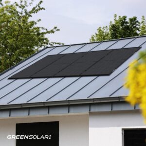 Solarkraftwerk Universaldach 1800/1600 black bifazial