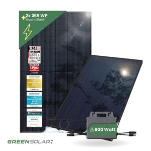 Solarkraftwerk Basic 730/800 black Maxim deflect