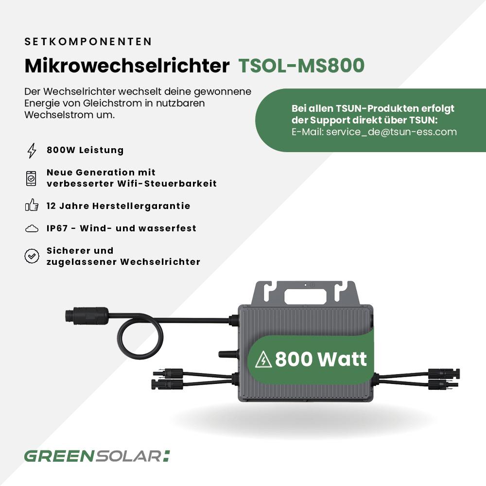 Solarkraftwerk Basic 730/800 black Maxim deflect