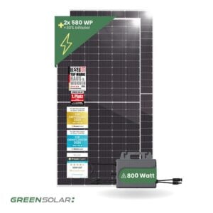 Solarkraftwerk Basic 1160/800 silver bifazial