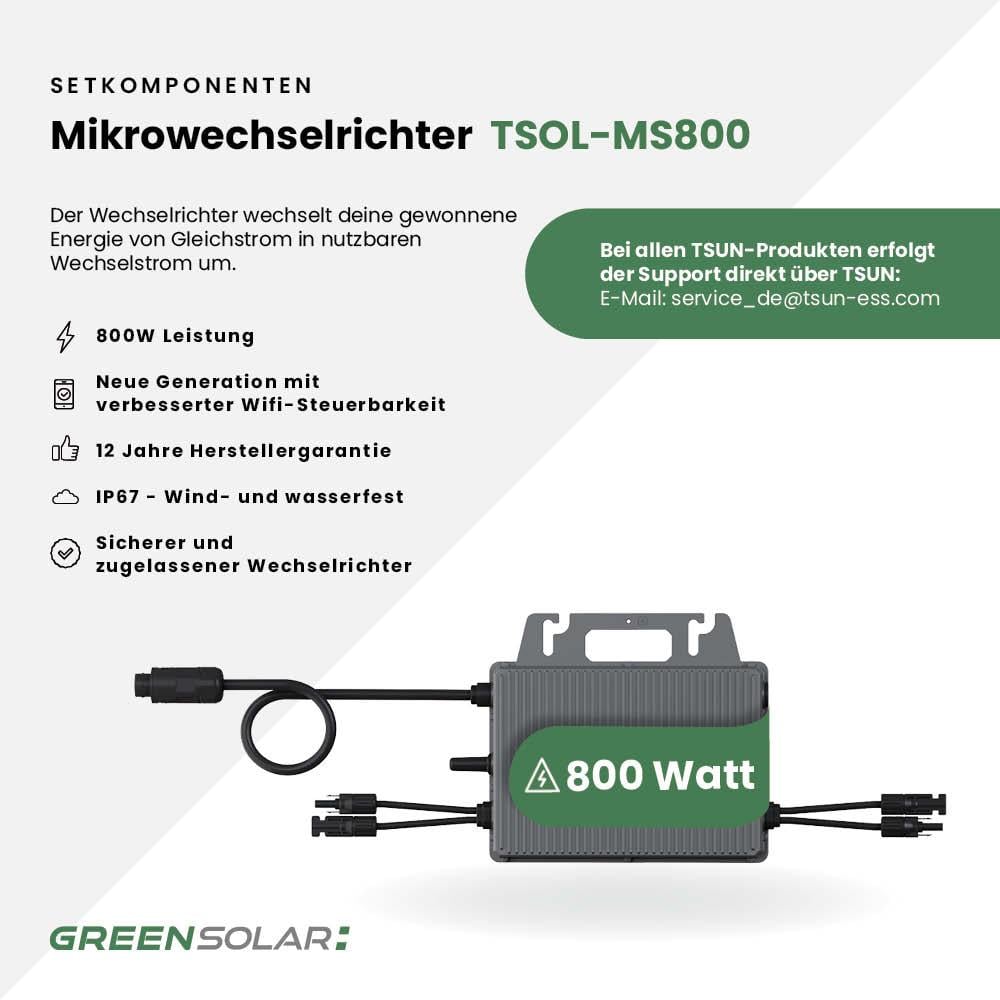 Balkonkraftwerk Flex 800/800 Set Black/bifazial