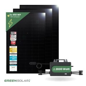 Balkonkraftwerk Basic 1350/800 black bifazial