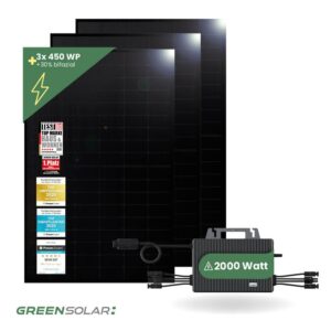 Balkonkraftwerk Basic 1350/800 black bifazial