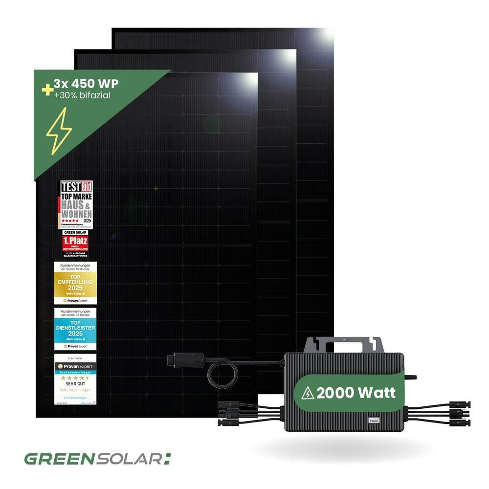 Balkonkraftwerk Basic 1350/800 black bifazial