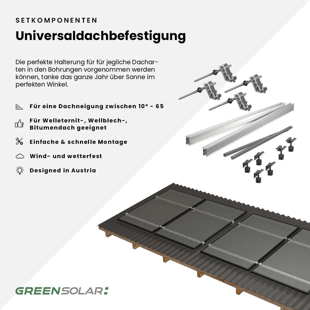 Solaranlage Universaldach 6kWp