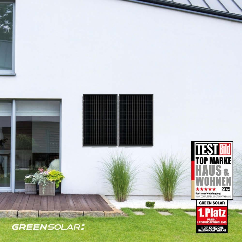 Balkonkraftwerk Wand 900/800 black