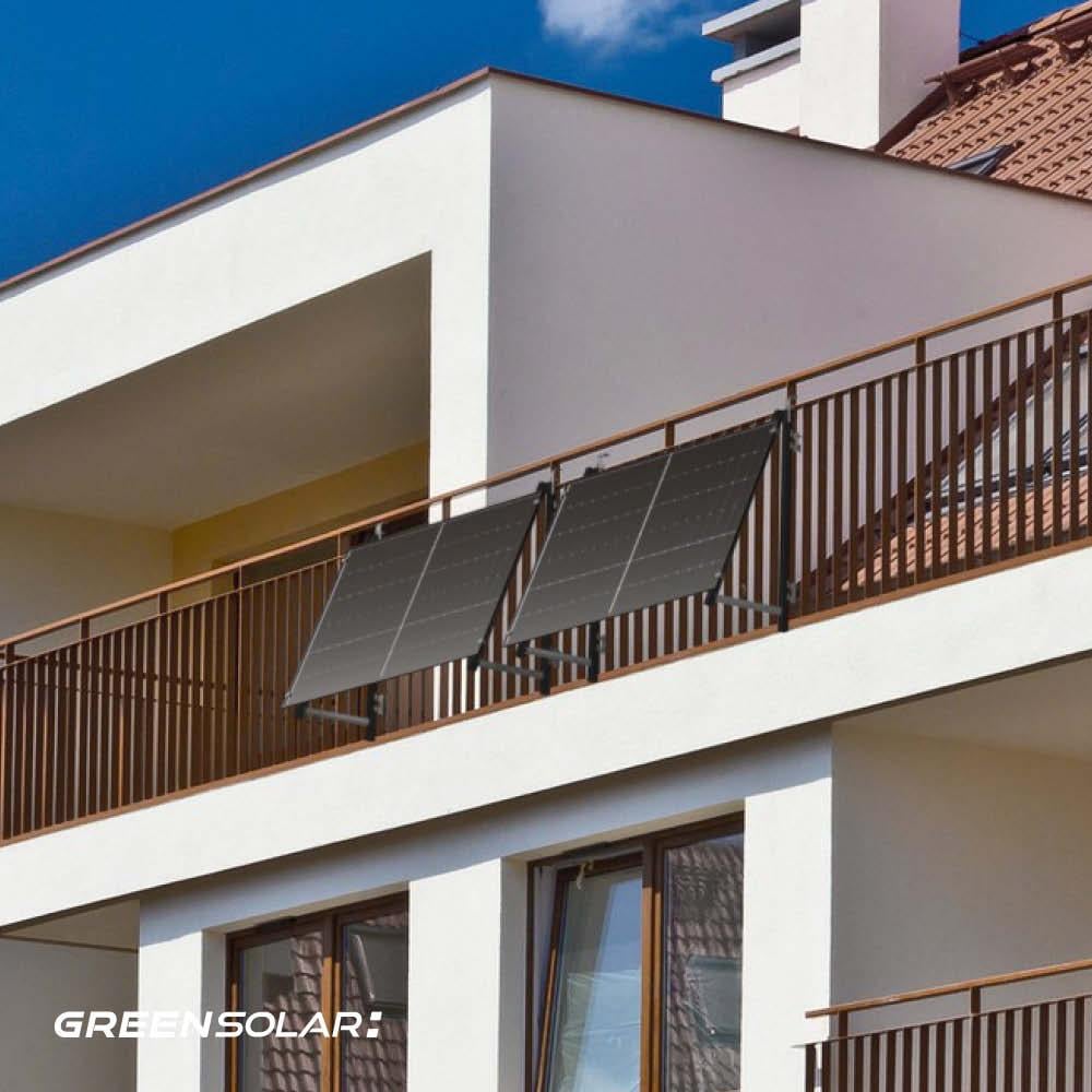 Balkonkraftwerk Balkon 1000/800 black bifazial