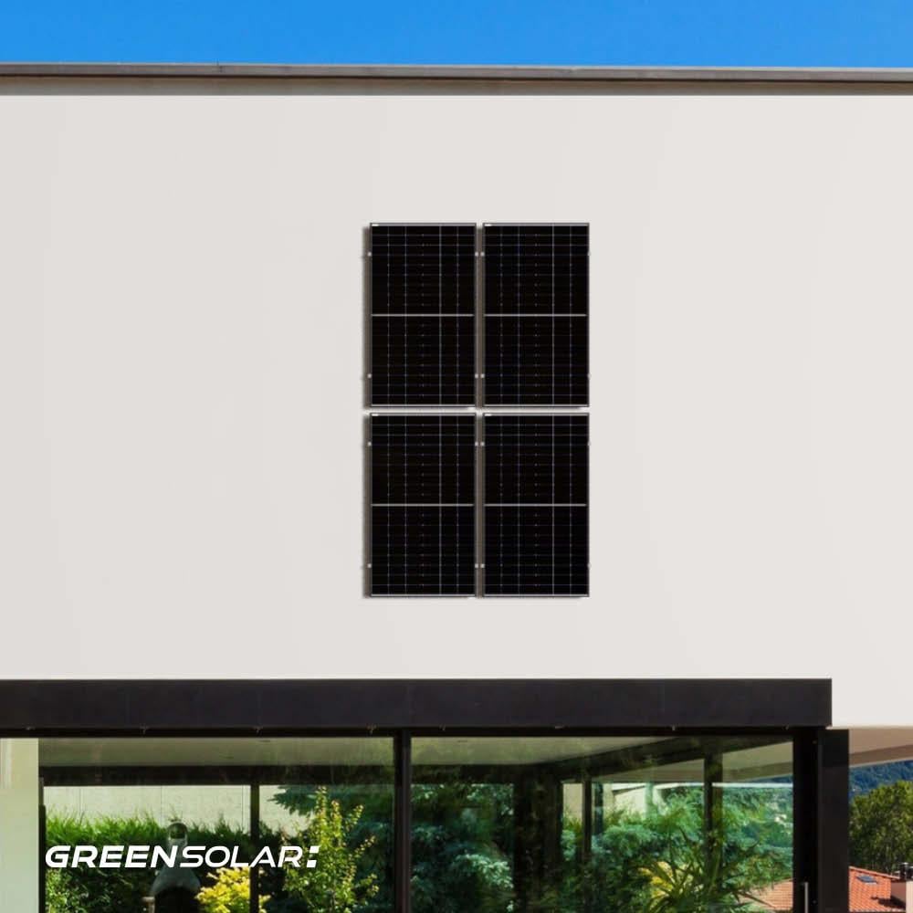 Solarkraftwerk Wand 2000/1600 black bifazial