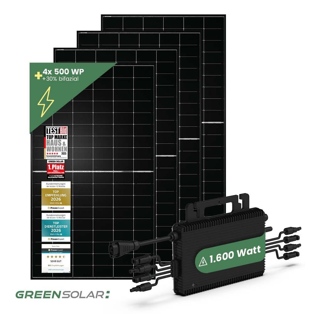 Solarkraftwerk Basic 2000/1600 black bifazial