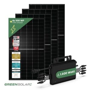 Solarkraftwerk Basic 2000/1600 black bifazial