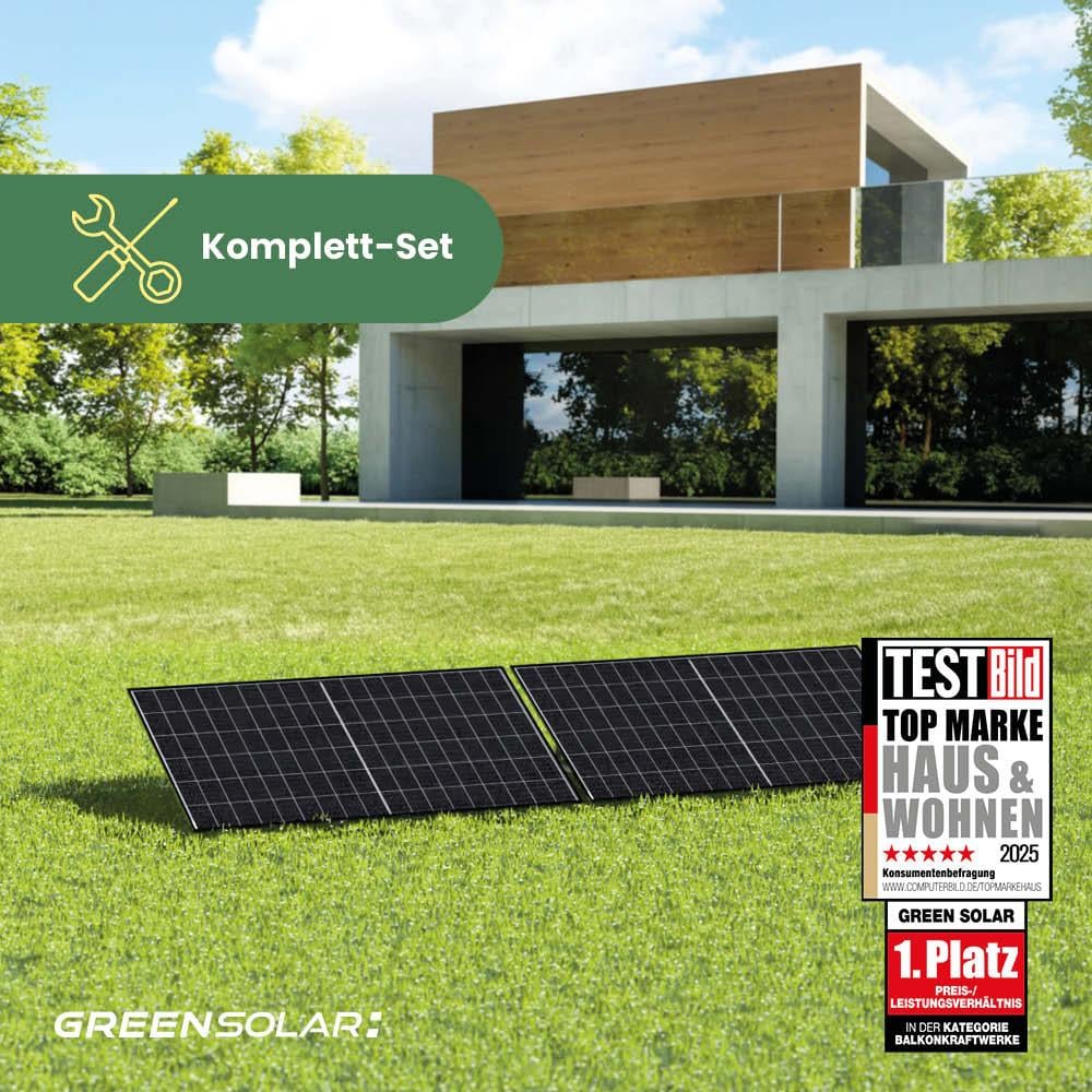 Balkonkraftwerk Boden M - Komplett-Set (1000W) inkl. Wifi Plug