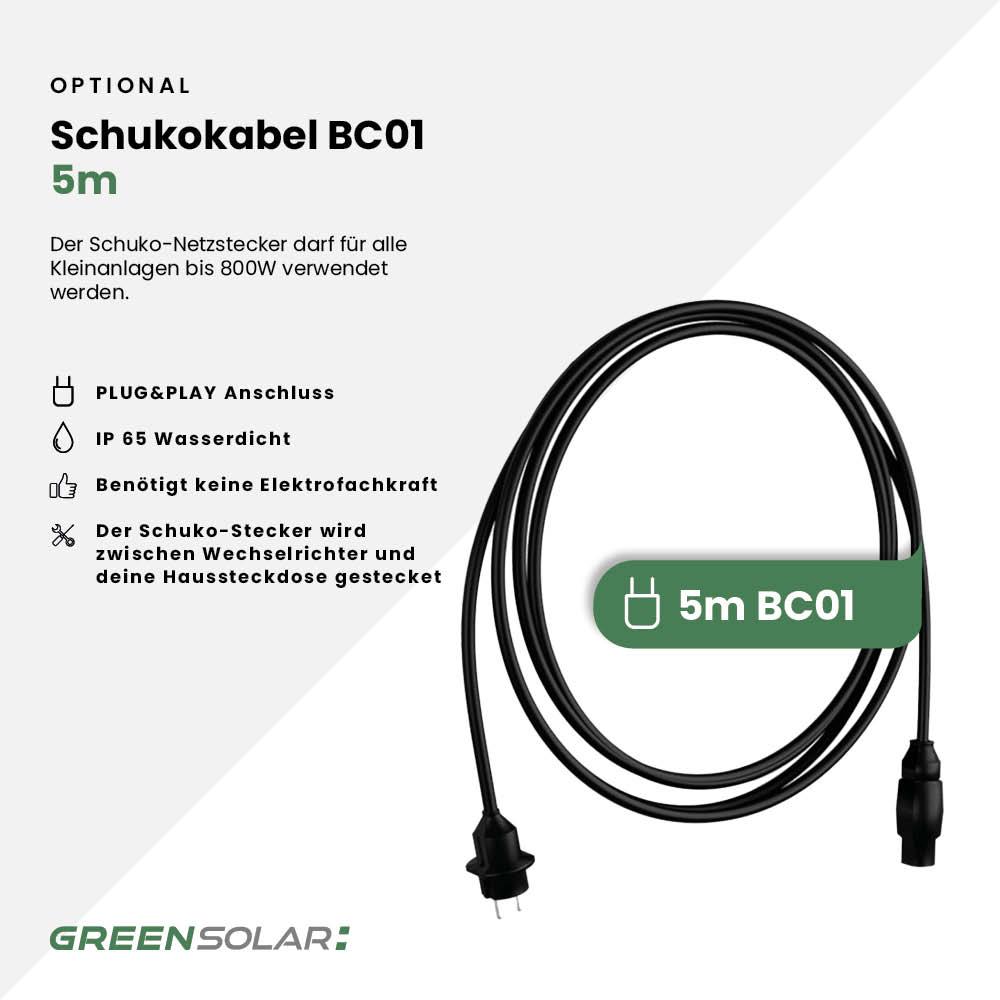 Balkonkraftwerk Universaldach M - Komplett-Set (1000W) inkl. Wifi Plug