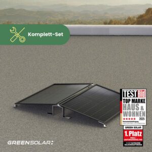 Balkonkraftwerk Flachdach M - Komplett-Set (900W) inkl. Wifi Plug