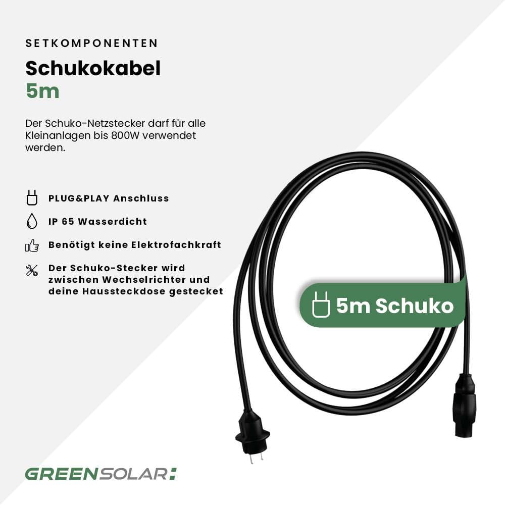 Balkonkraftwerk Basic 2000/800 black bifazial mit Balkonkraftwerkspeicher 2,11 kWh