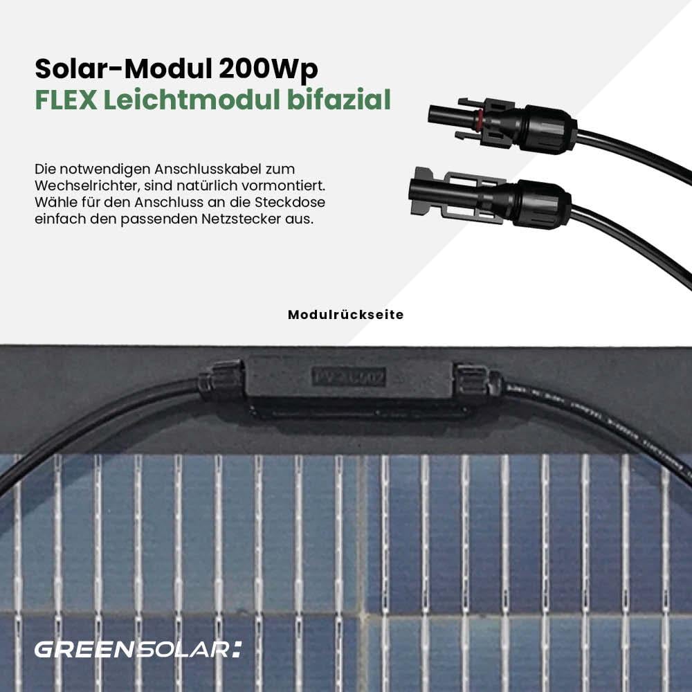 Balkonkraftwerk Flex 400/400 Set black/bifazial