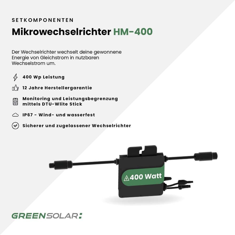 Balkonkraftwerk Flex 400/400 Set black/bifazial