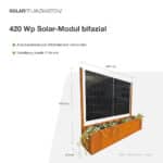 20208 – Solarpflanzkasten 420:400 Cortenstahl bifazial “premium line”_04