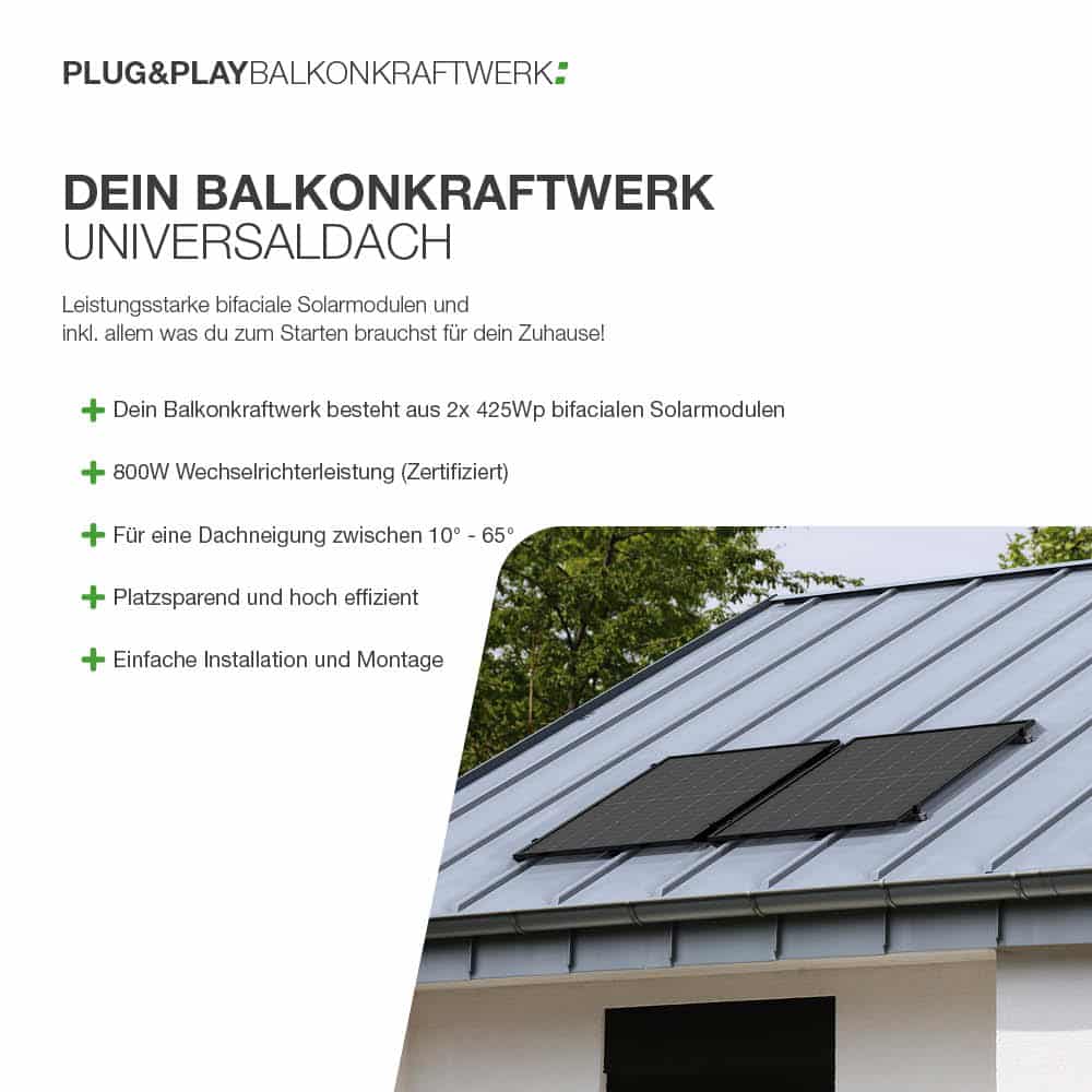 Grün, smart, effizient: Solar-Inselanlage 3440W Komplettset mit