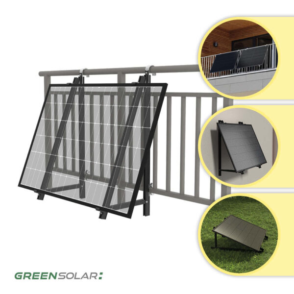 10080 Greensolar Balkonbefestigung Fuer 1 Modul 01