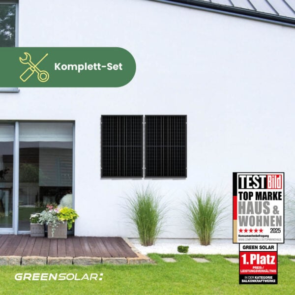 20307 Greensolar Balkonkraftwerk Wand 900 800 Bifazial 01