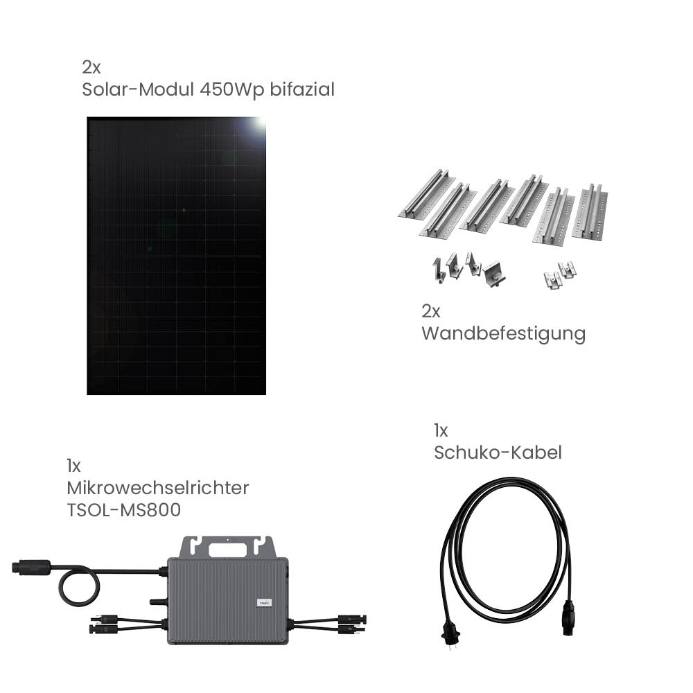 20307 Greensolar Balkonkraftwerk Wand 900 800 Bifazial 011
