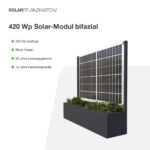 20219 Solarpflanzkasten 840 800 Aluminium Anthrazit Bifazial Premium Line 03